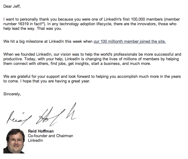 LinkedIn email