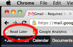 Instapaper in browser